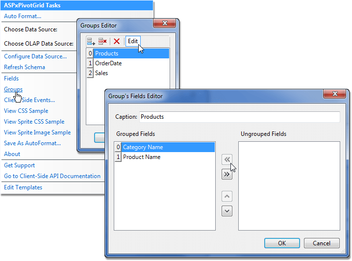 Groups Editor