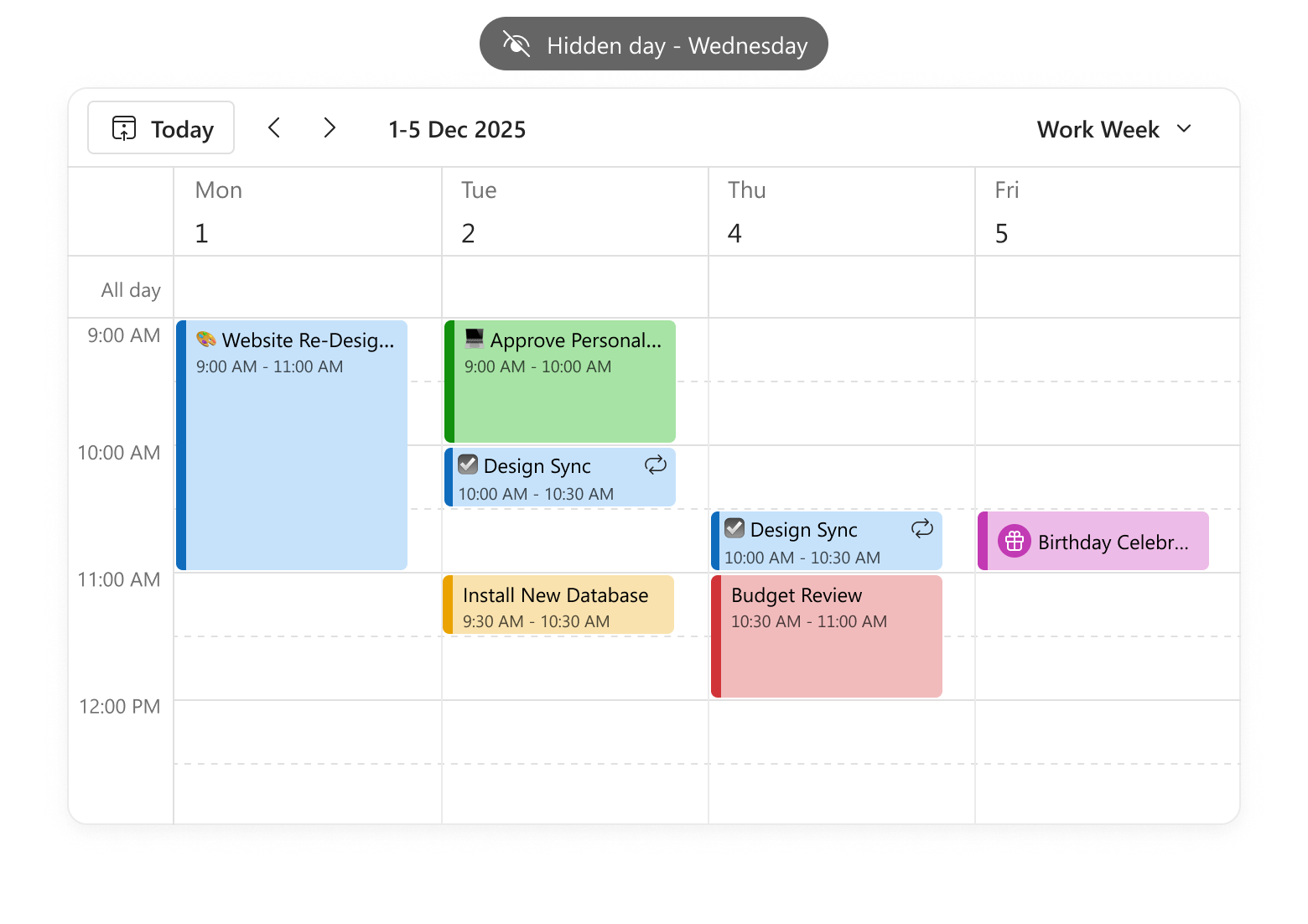 Mvc Scheduler preview