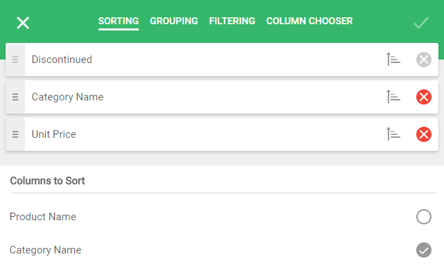 Customization Dialog