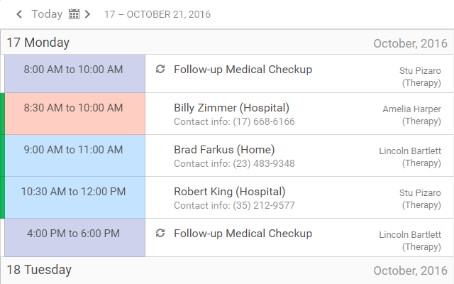 Agenda View