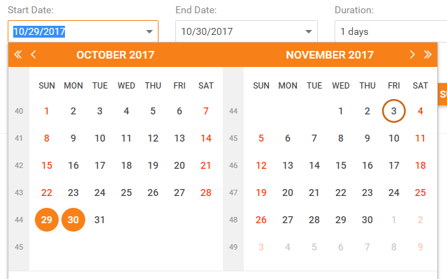 Date Edit in Date Range mode