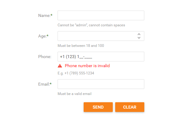 Support for MVC Validation Mechanism