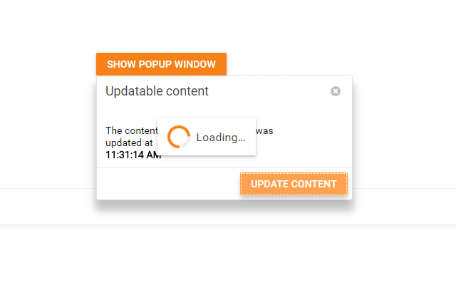 Popup Window - Load Content on Demand