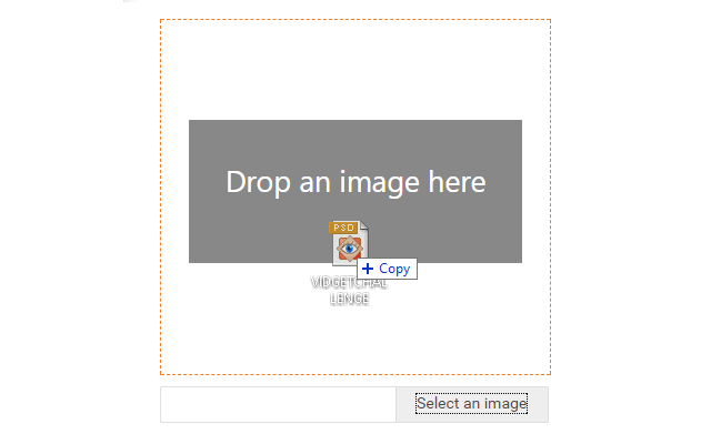 Upload Control - Drag and Drop Functionality