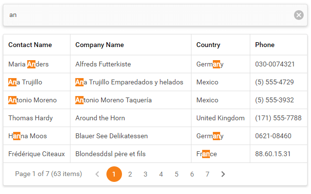 Search Panel