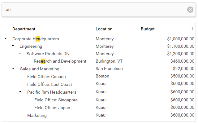 Search Panel