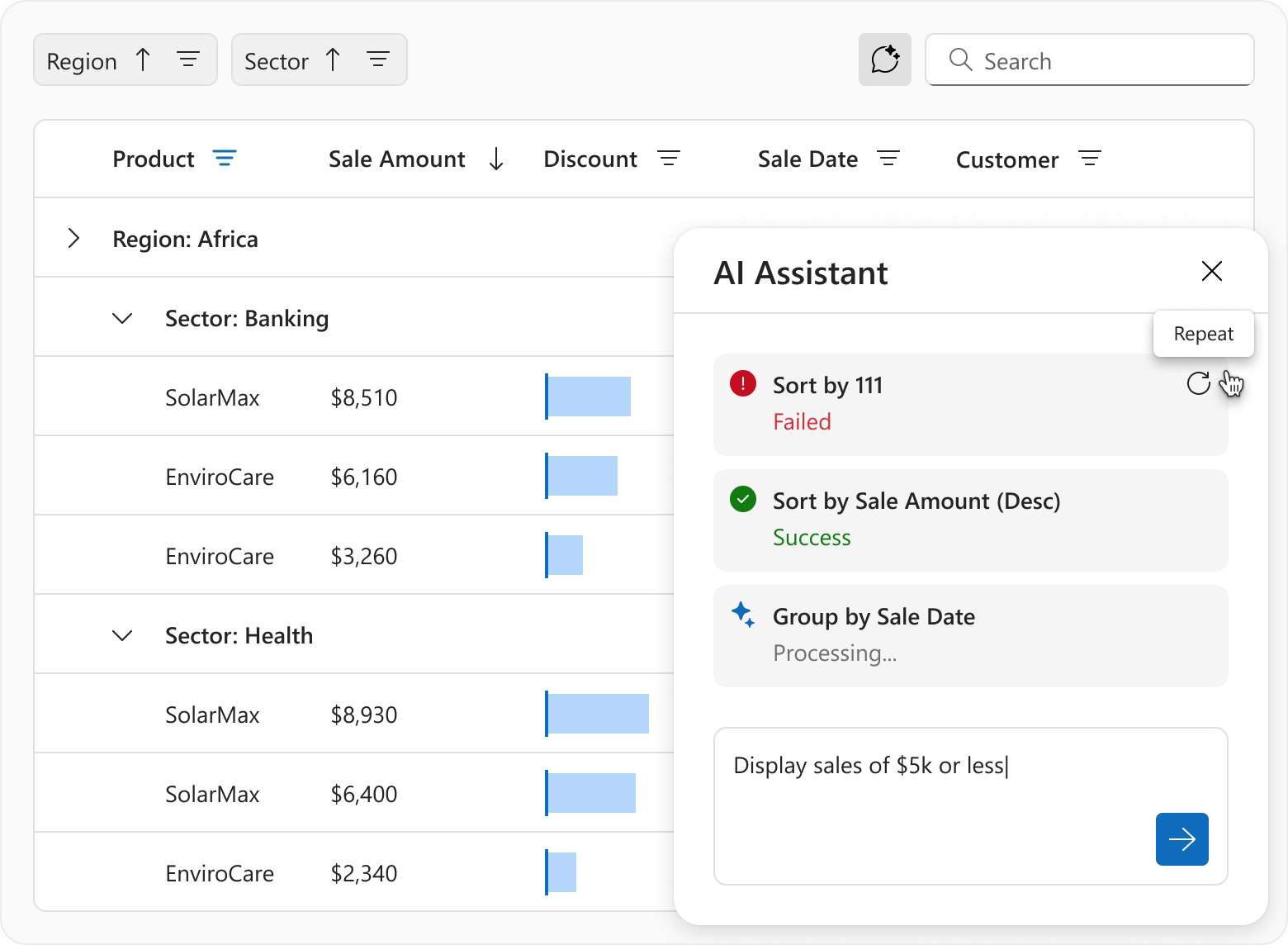 NetCore Data Grid preview